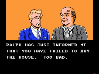 If you fail to buy a house by May 1, the game ends early