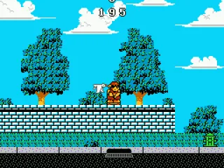 Ducking, trying not to get hit by a kamikaze bird.