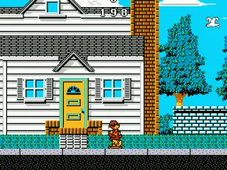 Leaving your house on your skateboard.