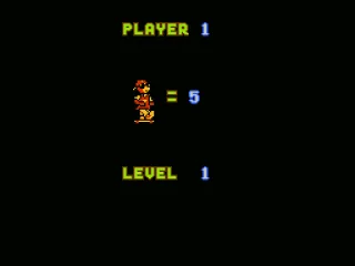 What level you're on and # of lives you have.