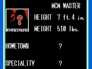 And the big boss: WCW Master