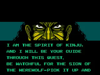 The spirit guide instructs my powerup usage