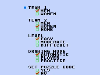 You can choose to play alone or against other people.