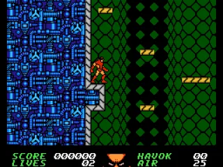 On a ledge, claws retracted.