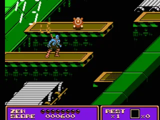 Still in the factory, negotiating high platforms with conveyor belts for extra danger