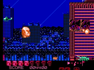 Blasting through a building