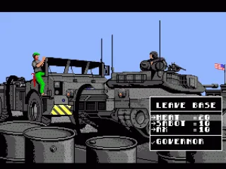 In the base preparing for a mission