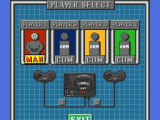 One can have from 0 to 4 human players