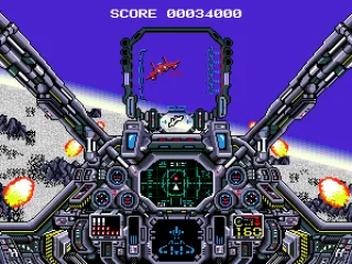 Chasing a red place over a rocky area.