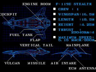 Description of the player's aircraft