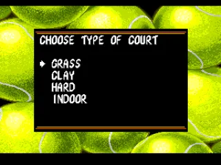 Four courts surfaces available