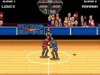 Jumping for the ball