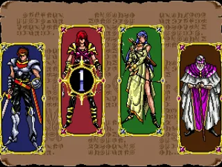 Choosing one of the four character