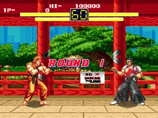 The graphics are very different from the SNES and arcade versions.