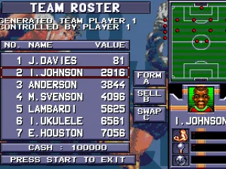 Creating a team roster