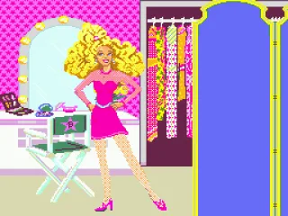 You have separate control over Barbie's outfit, the outfit's primary and secondary colors and the color of her shoes.