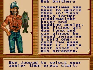 Choose an angler.