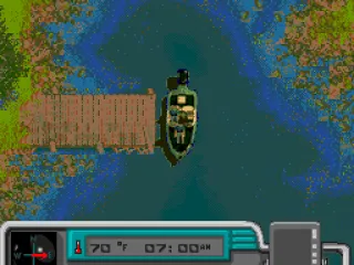 Starting off by the dock.