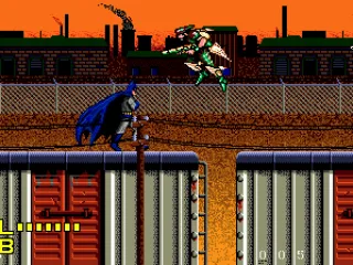 Baddies jump at Batman...