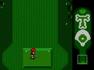 The first course is played on a baseball field