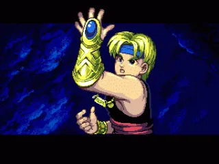 He finds the legendary Gold Armlet.