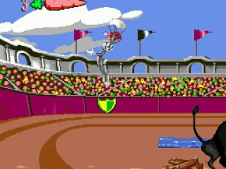 Going down on a parachute