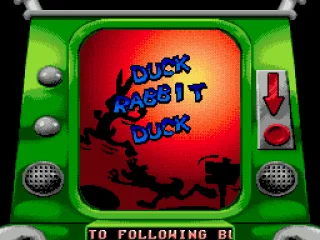 The levels appear on the TV screen