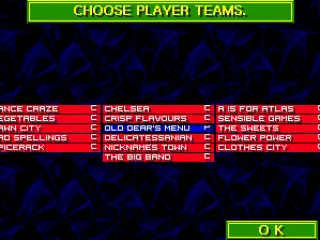 Choosing player teams