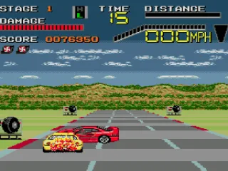 Pulled over the burning car