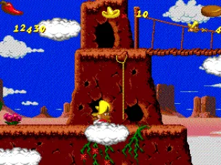 Throw a lasso to reach high platforms.