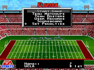 Before starting a game.