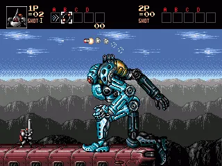 This boss just leaped on top of the train: remarkable animations.