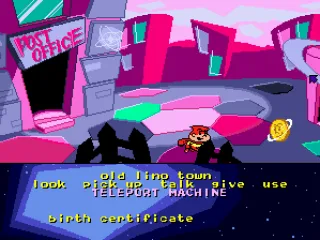 Outside the post office