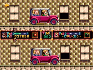 Boss of the first world: chase the jeep before time runs out.