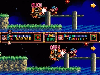 Pick up weapons to slow down your opponent.