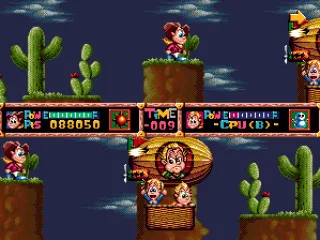 Second boss: a hot air balloon