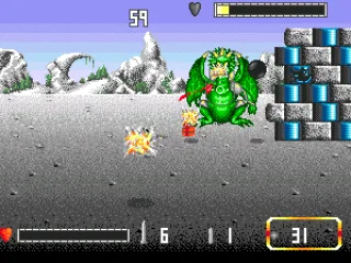 Attacking with grenades.