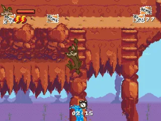 Coyote climbs a ladder