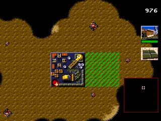 Green means a structure can be placed there