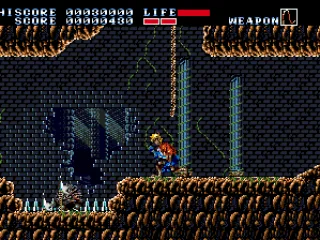 Crouching. Be careful, spikes ahead