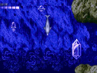 Swimming down to the bottom, to discover a crystal