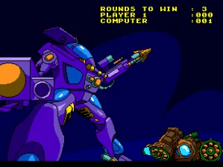 This screen appears between a round of fighting.