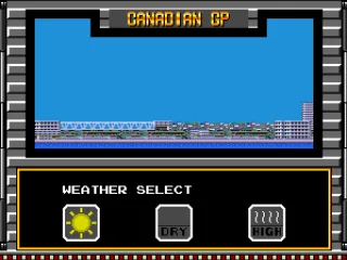 Selecting weather for Time Attack