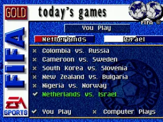 The list of the games that the game simulates, and the game you play yourself