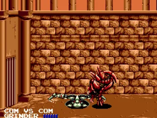 Grinder performs a special move.