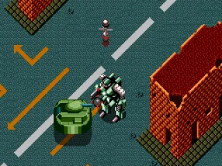 Shooting at a Green Scorpion tank