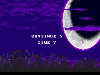 You have a limited number of continues