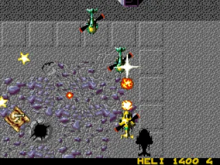 Fighting a squadron of planes.