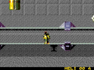 Flying over a bridge.