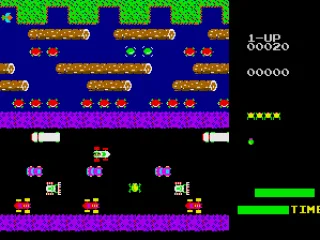 Frogger crosses the road...